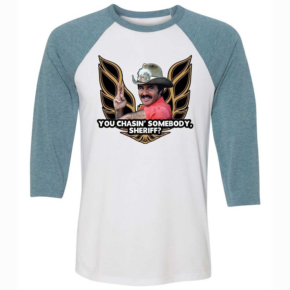 Unisex 3/4 Baseball Tee - C28HL13L - White/Denim - 3