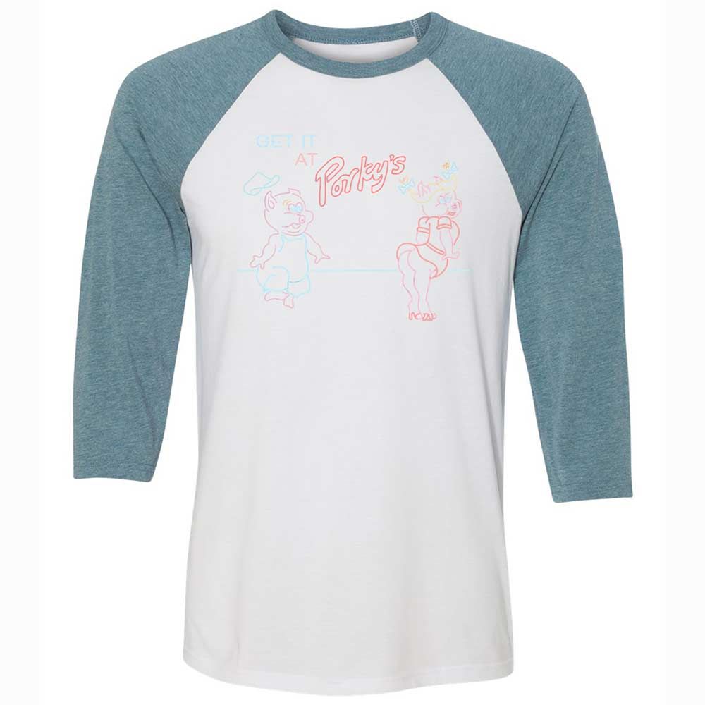 Unisex 3/4 Baseball Tee - 4A5PZQJK - White/Denim - 3