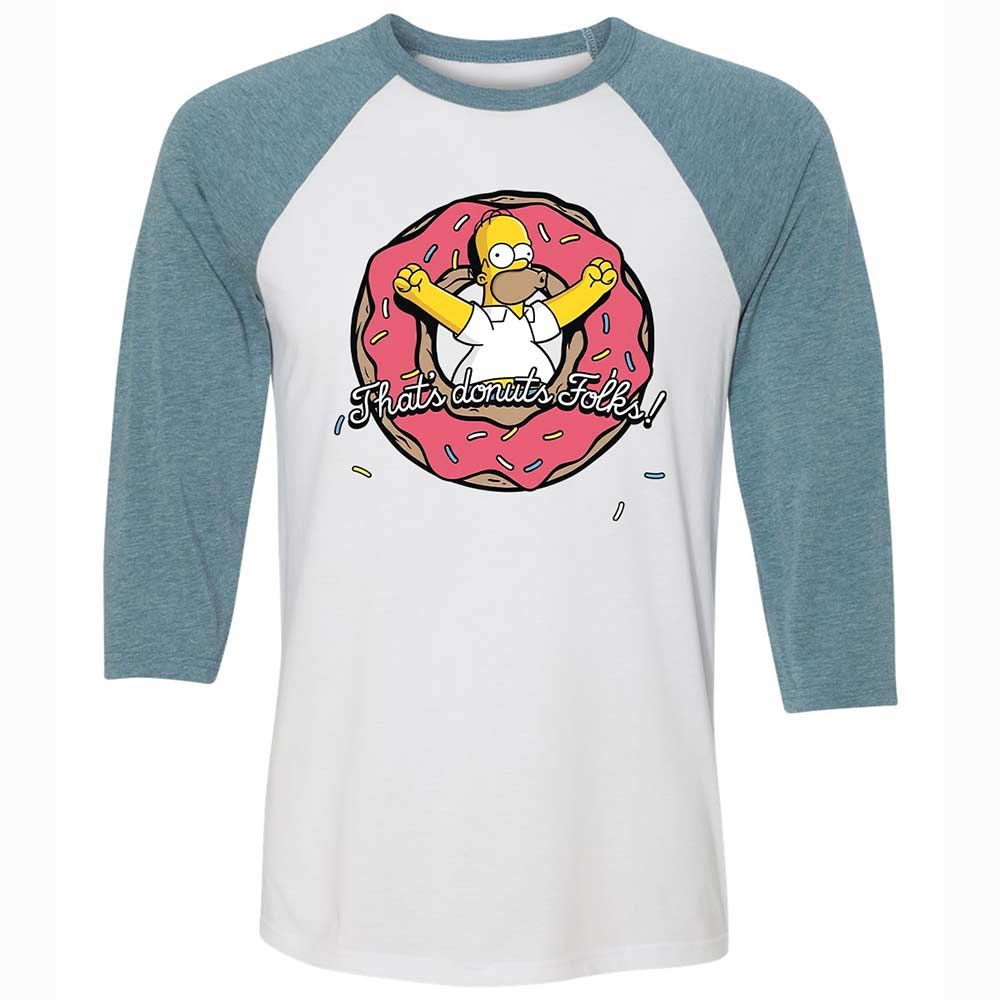 Unisex 3/4 Baseball Tee - 8XHB3RK2 - White/Denim - 3