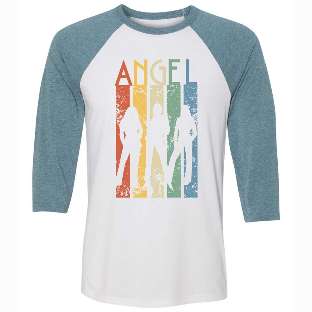 Unisex 3/4 Baseball Tee - HRKVRHLZ - White/Denim - 3