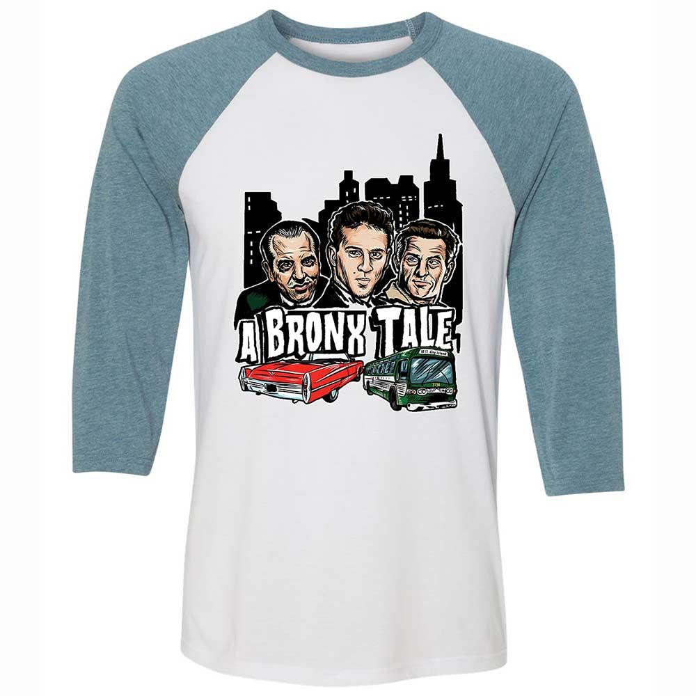 Unisex 3/4 Baseball Tee - HNGY8SPR - White/Denim - 3