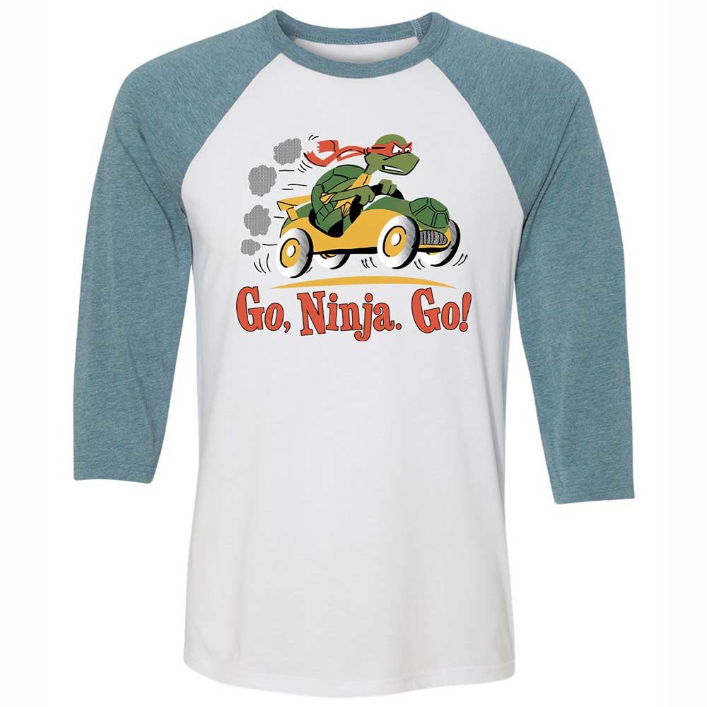 Unisex 3/4 Baseball Tee - F6ZCG5YA - White/Denim - 3