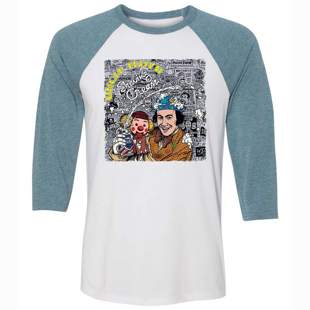 Unisex 3/4 Baseball Tee - 3HYKZ5G7 - White/Denim - 3