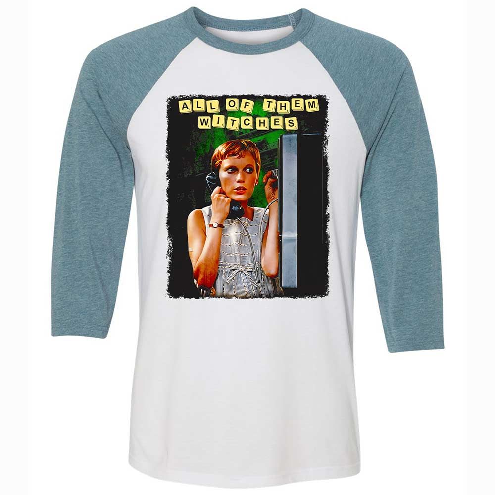 Unisex 3/4 Baseball Tee - 3FRSWMMB - White/Denim - 3