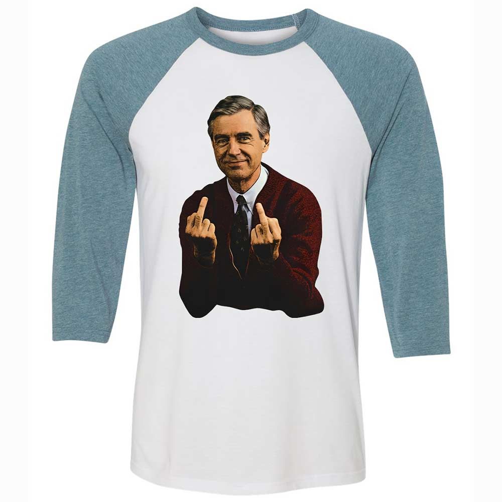 Unisex 3/4 Baseball Tee - ETKE67LB - White/Denim - 3