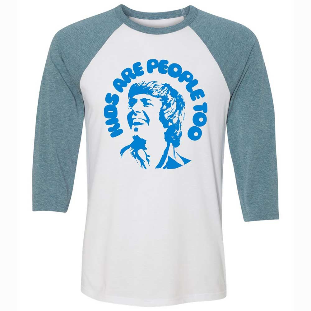 Unisex 3/4 Baseball Tee - QJU1WQFB - White/Denim - 3