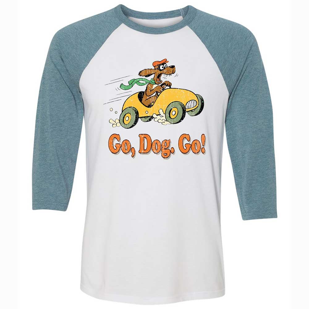 Unisex 3/4 Baseball Tee - L848D3ZR - White/Denim - 3