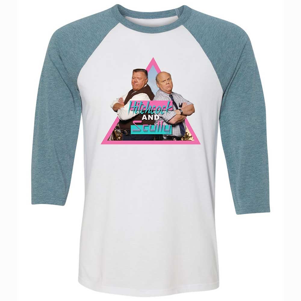 Unisex 3/4 Baseball Tee - CWWL6J8C - White/Denim - 3