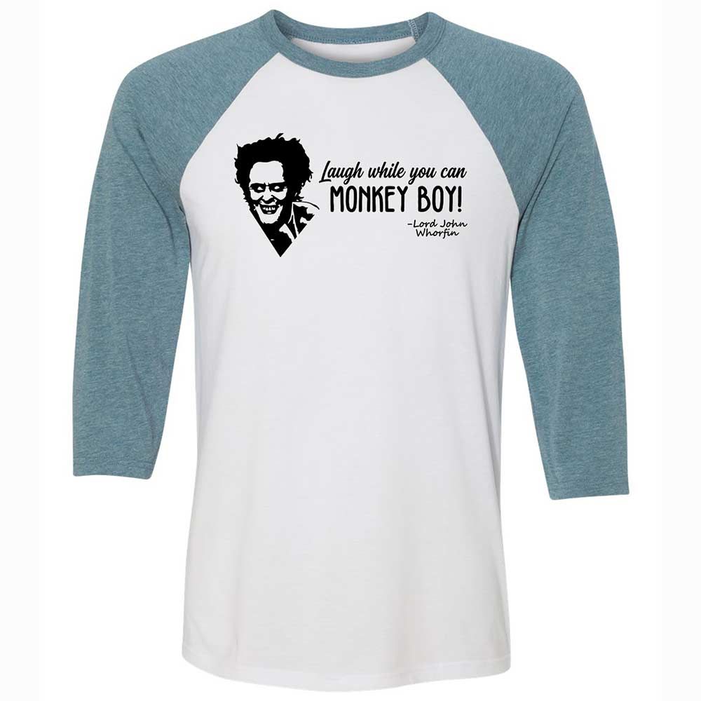 Laugh while you can - White/Denim - 3