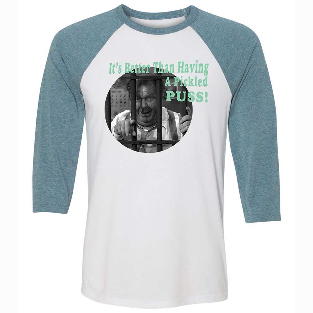 Unisex 3/4 Baseball Tee - ENBUQFSQ - White/Denim - 3