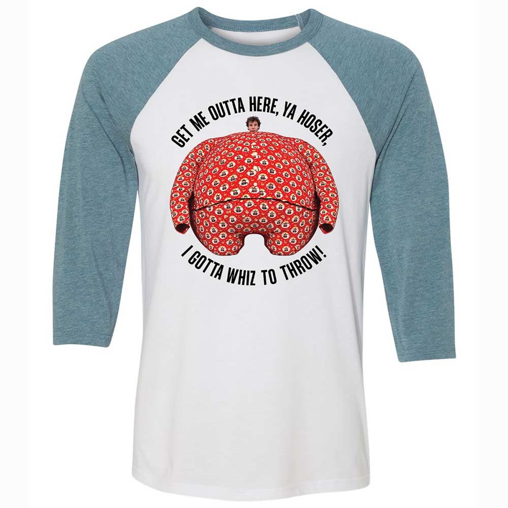 Unisex 3/4 Baseball Tee - CL9MFYZN - White/Denim - 3