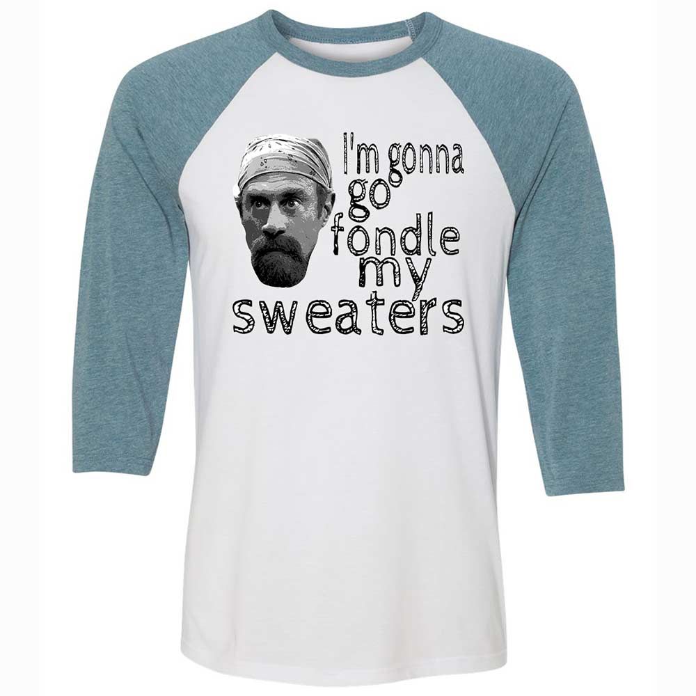 Fondle my sweaters - White/Denim - 3