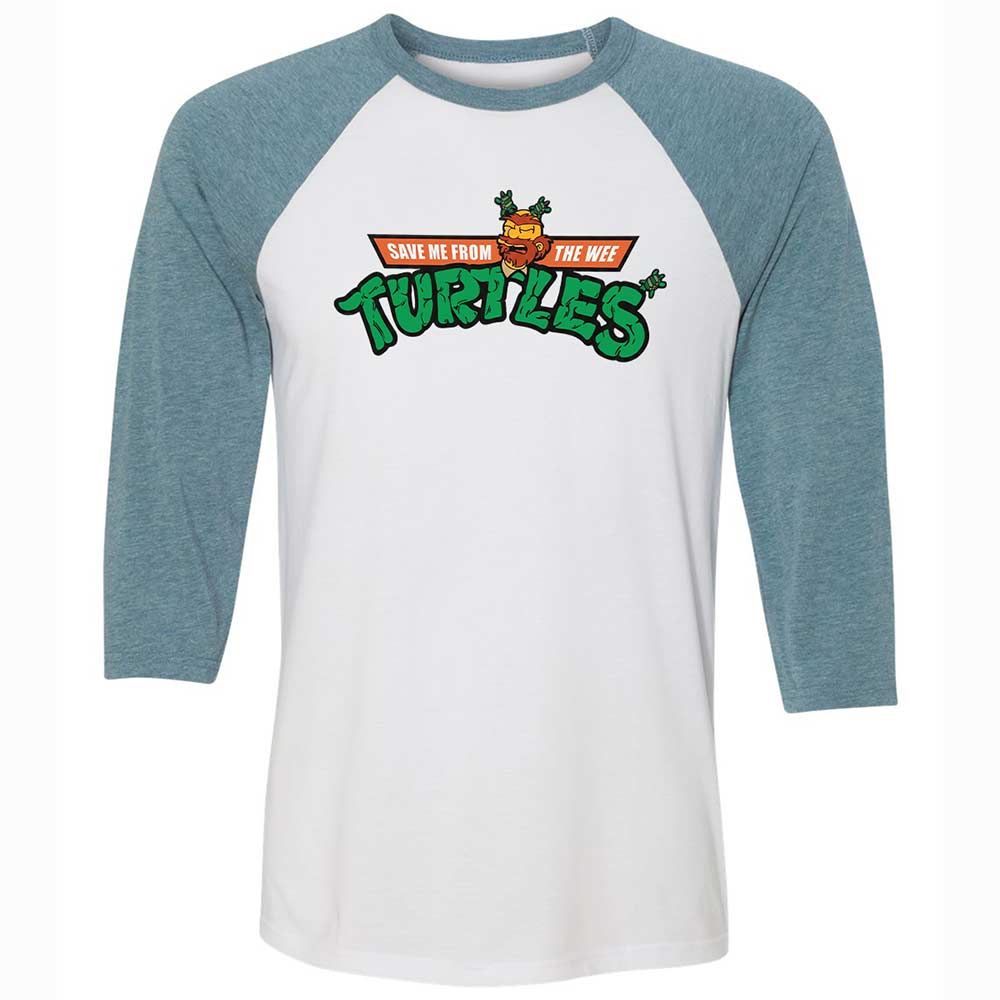 Save Me From The Wee Turtles - White/Denim - 3