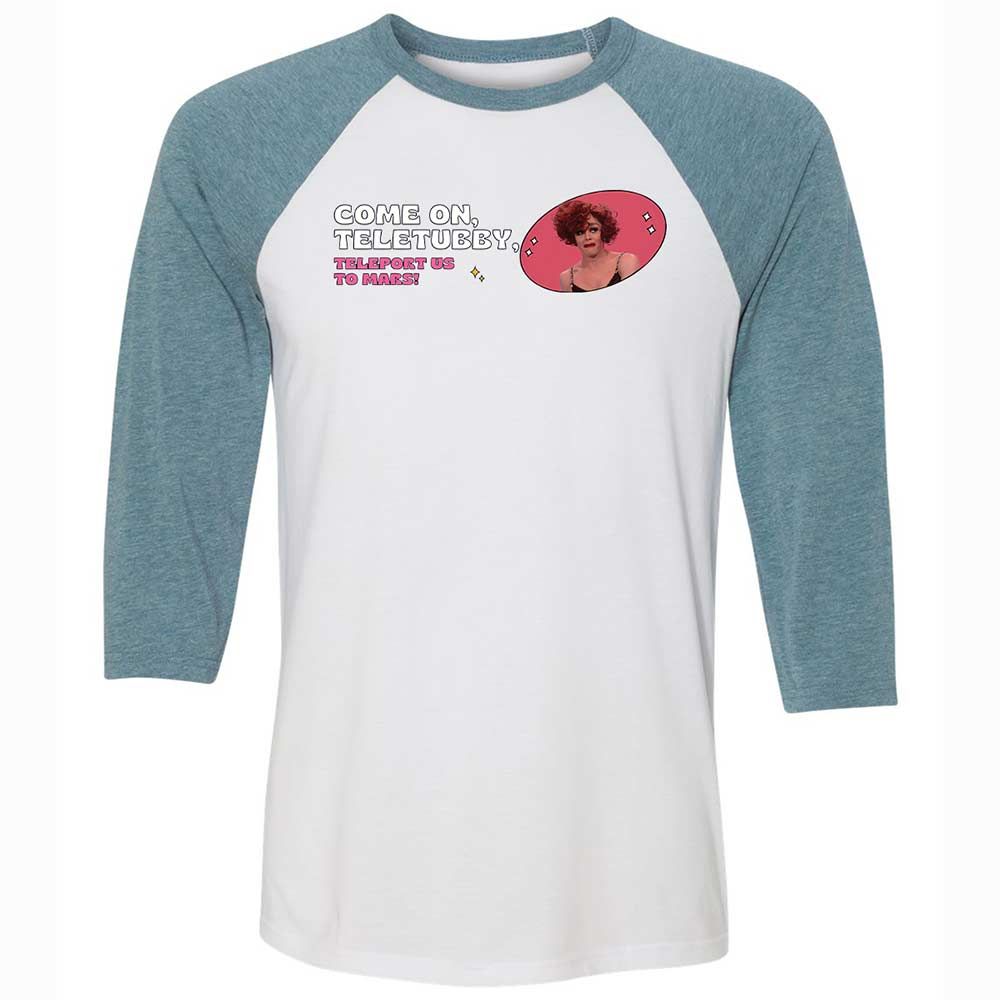 Unisex 3/4 Baseball Tee - WCM9BR3M - White/Denim - 3