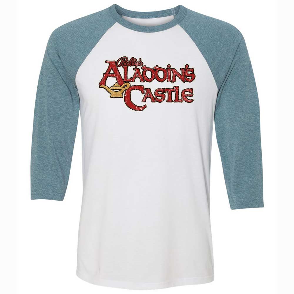 Unisex 3/4 Baseball Tee - YUL9YDF8 - White/Denim - 3