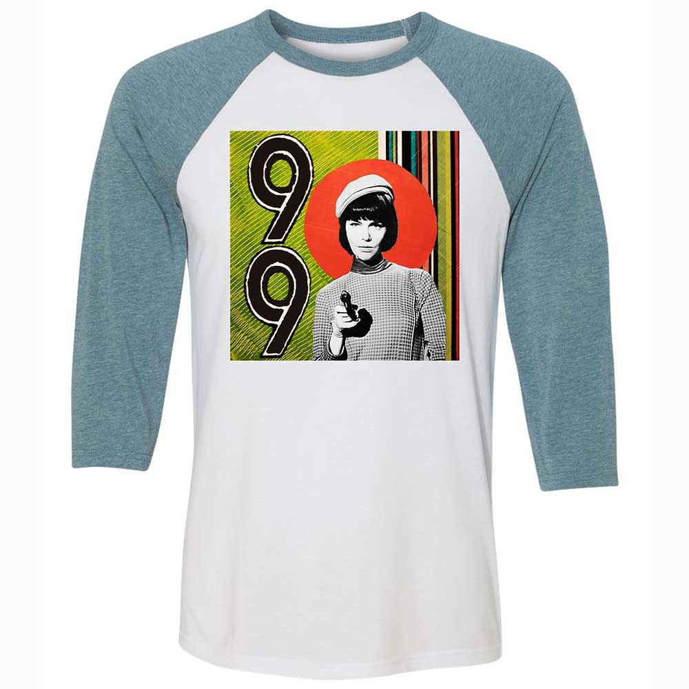 Unisex 3/4 Baseball Tee - X2ESFK5T - White/Denim - 3