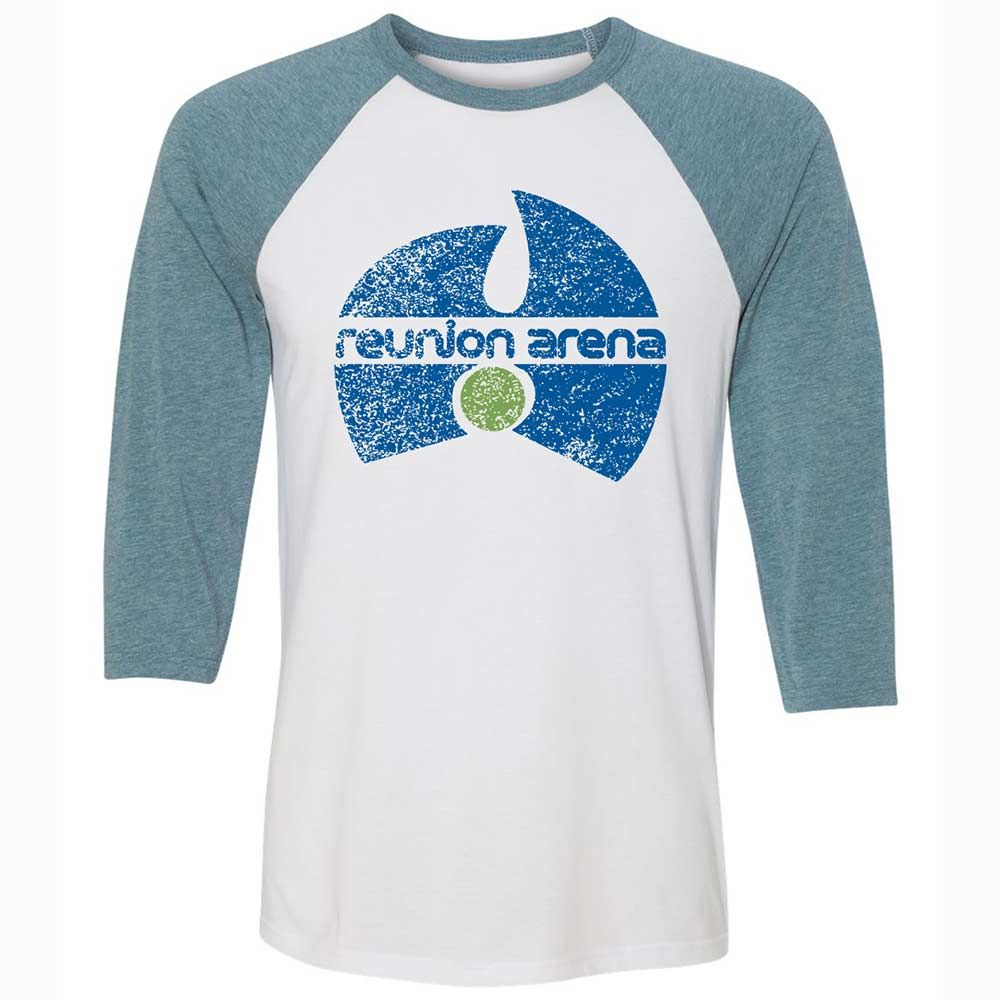 Unisex 3/4 Baseball Tee - NGQK4Y59 - White/Denim - 3