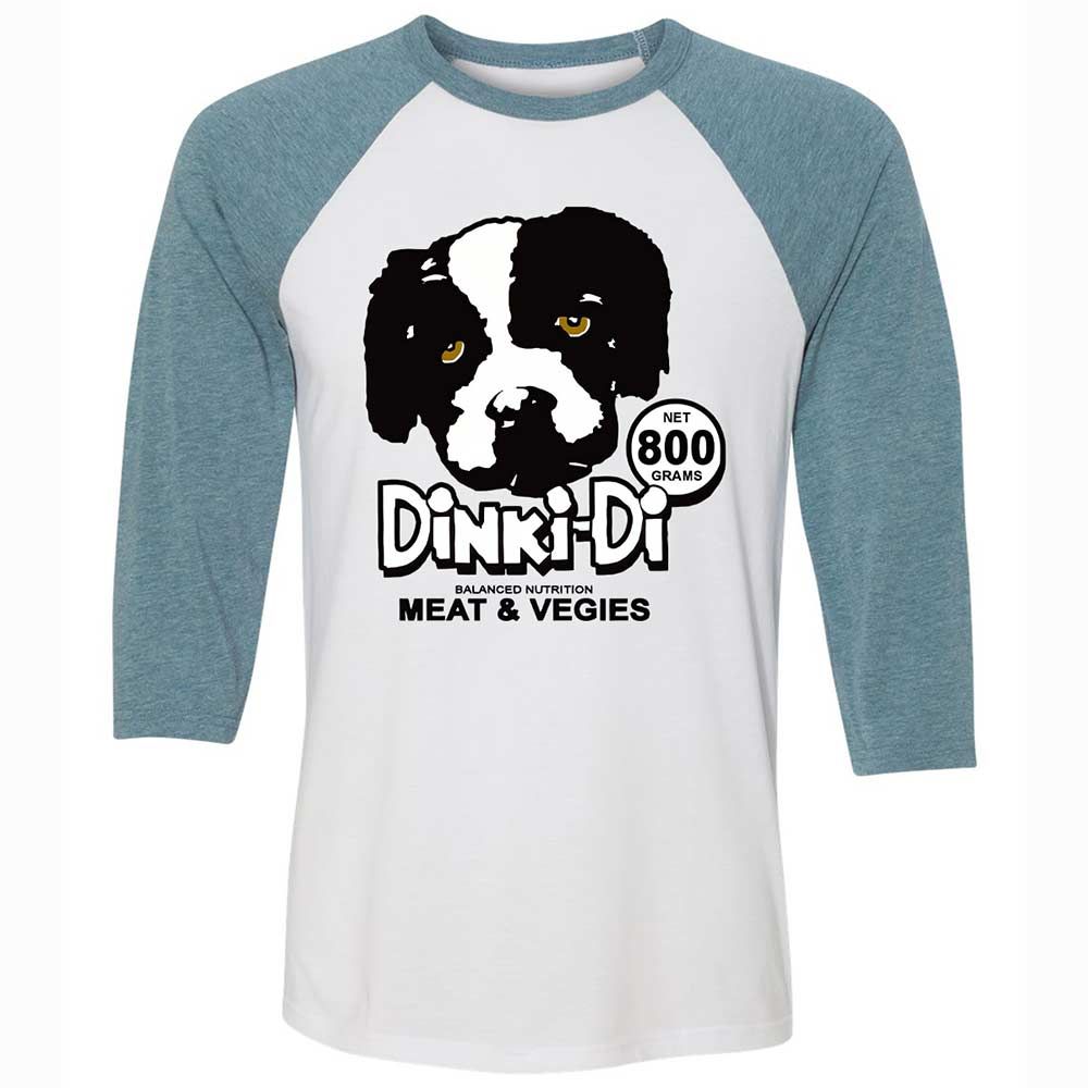 Unisex 3/4 Baseball Tee - DRFSVCEW - White/Denim - 3
