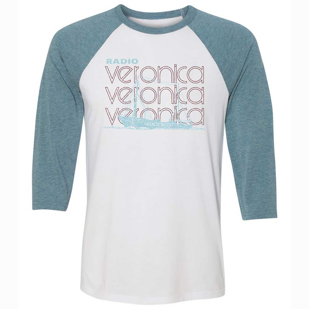 Unisex 3/4 Baseball Tee - PN4N9BB5 - White/Denim - 3