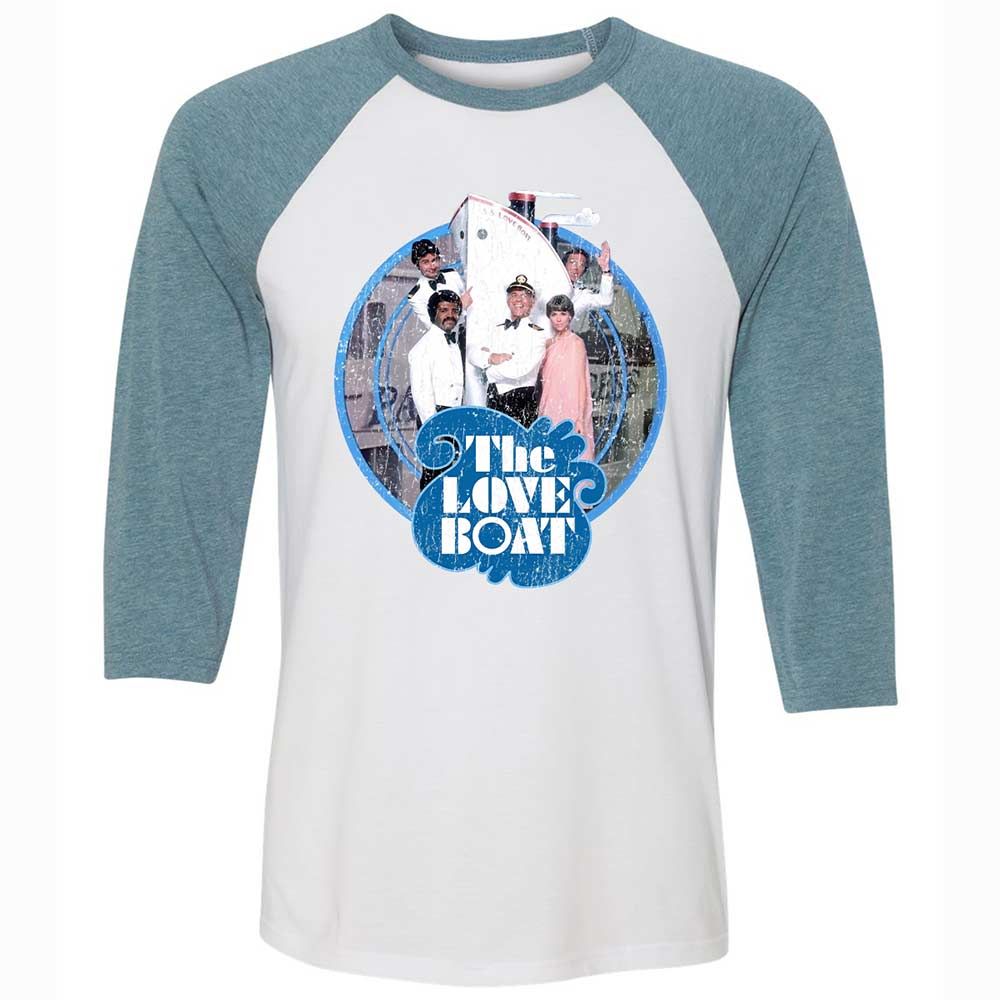 Unisex 3/4 Baseball Tee - 5G2VY8KX - White/Denim - 3