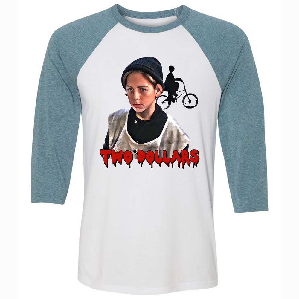 Unisex 3/4 Baseball Tee - 444N1V5R - White/Denim - 3