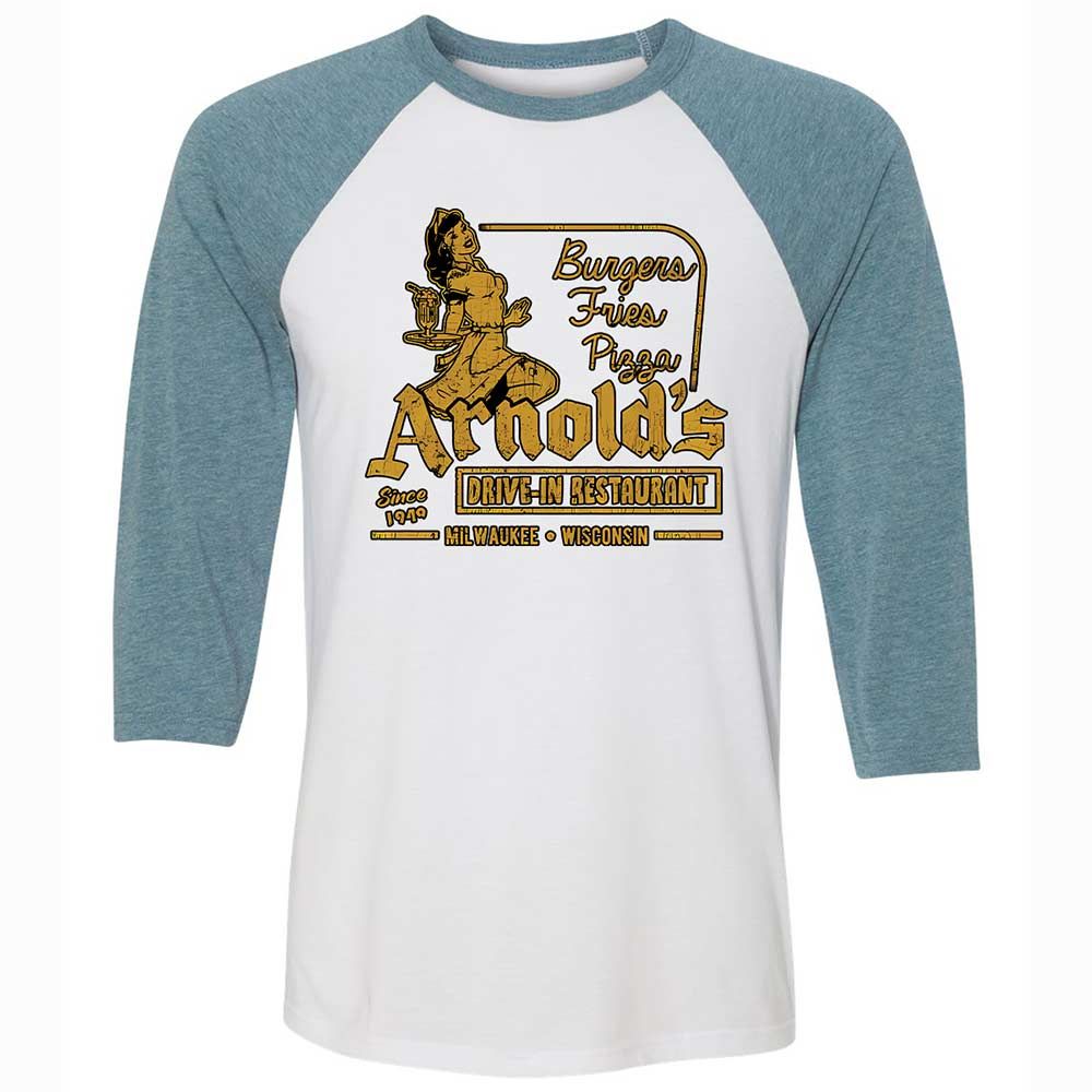 Unisex 3/4 Baseball Tee - LVBW4X54 - White/Denim - 3