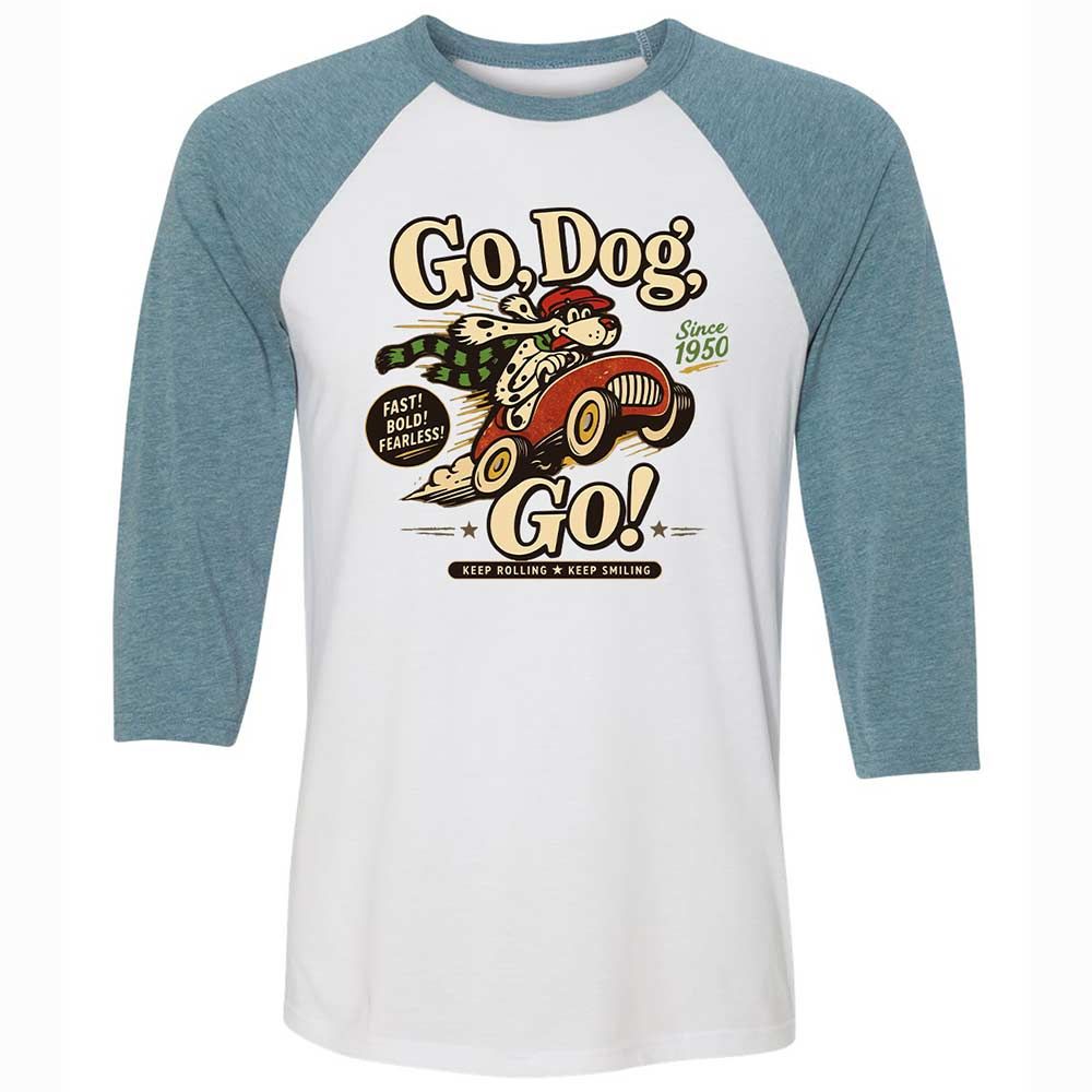 Unisex 3/4 Baseball Tee - UTS36MAE - White/Denim - 3