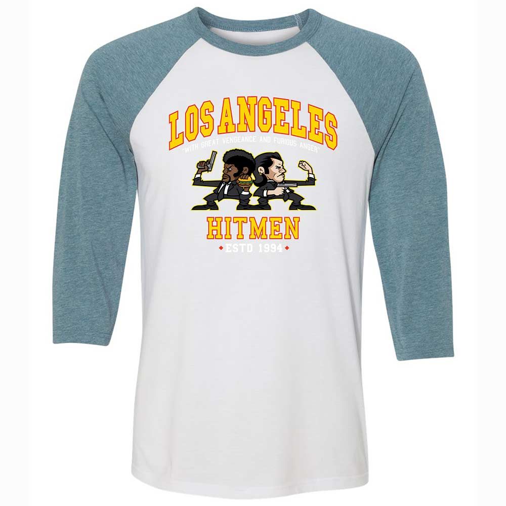 Unisex 3/4 Baseball Tee - ASYTH1AX - White/Denim - 3
