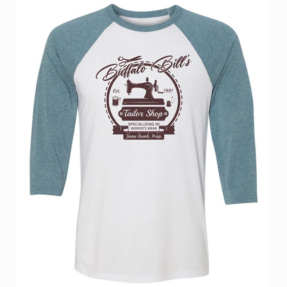 Unisex 3/4 Baseball Tee - 4U6E2BG2 - White/Denim - 3