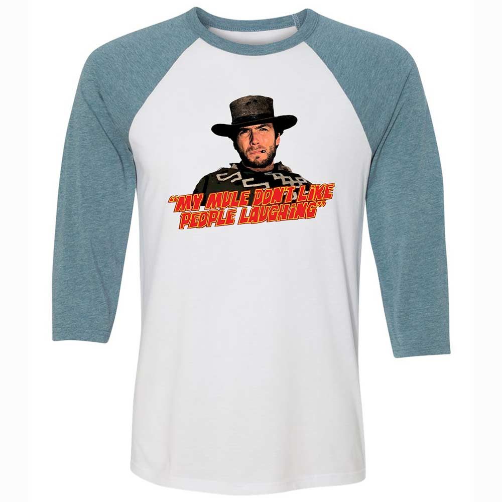 Unisex 3/4 Baseball Tee - J1MKGGG8 - White/Denim - 3