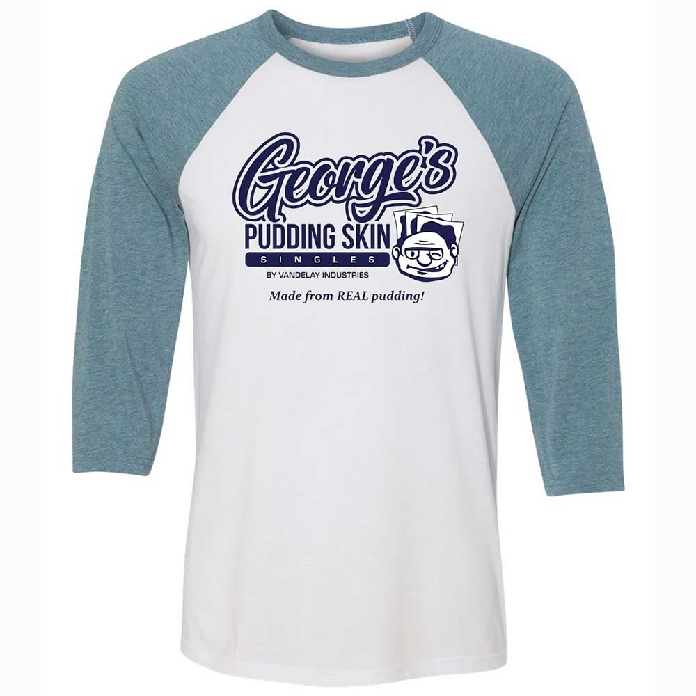 Unisex 3/4 Baseball Tee - P65TDVCW - White/Denim - 3