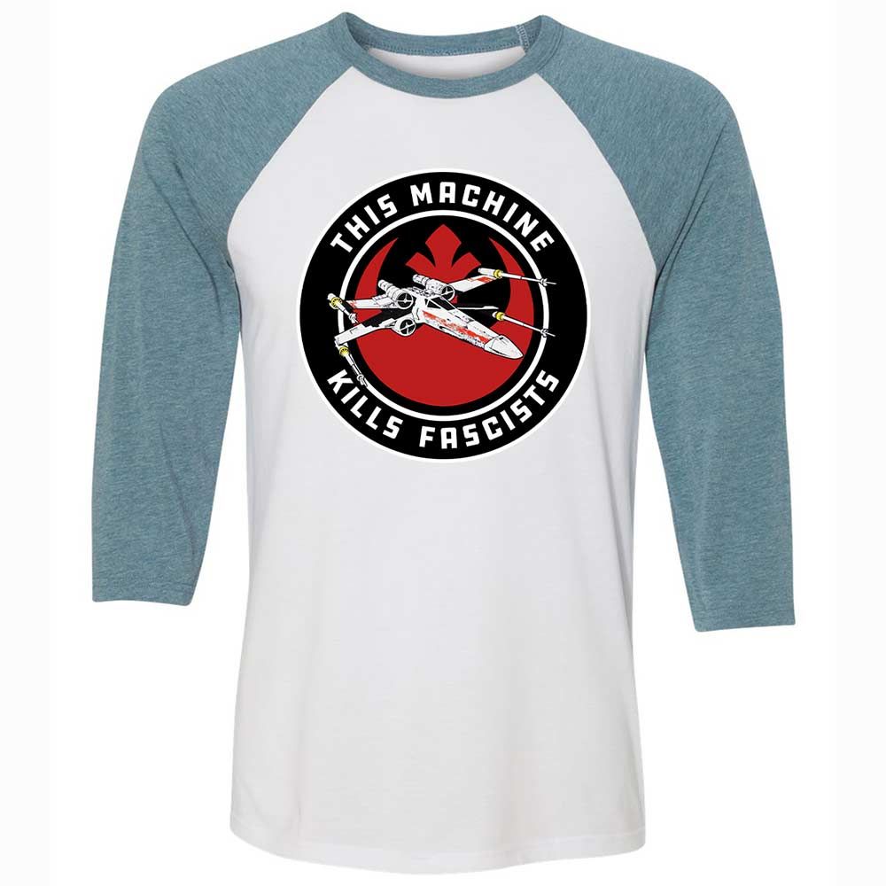 This Machine Kills Fascists - White/Denim - 3