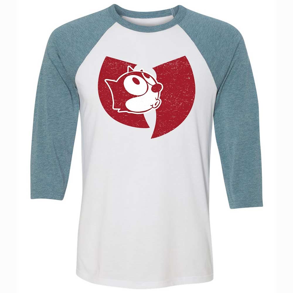 Unisex 3/4 Baseball Tee - JY3F35M1 - White/Denim - 3