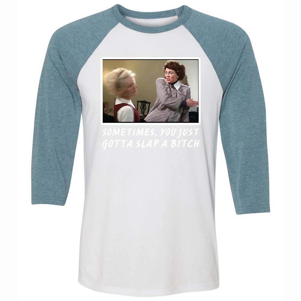 Unisex 3/4 Baseball Tee - BUN5JCTA - White/Denim - 3