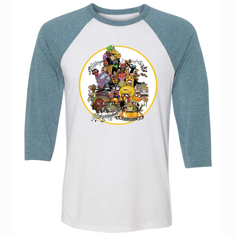 Muppet Graffiti - White/Denim - 3
