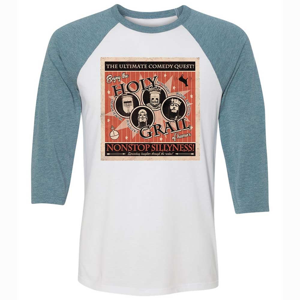 Unisex 3/4 Baseball Tee - TZJ1AZGH - White/Denim - 3