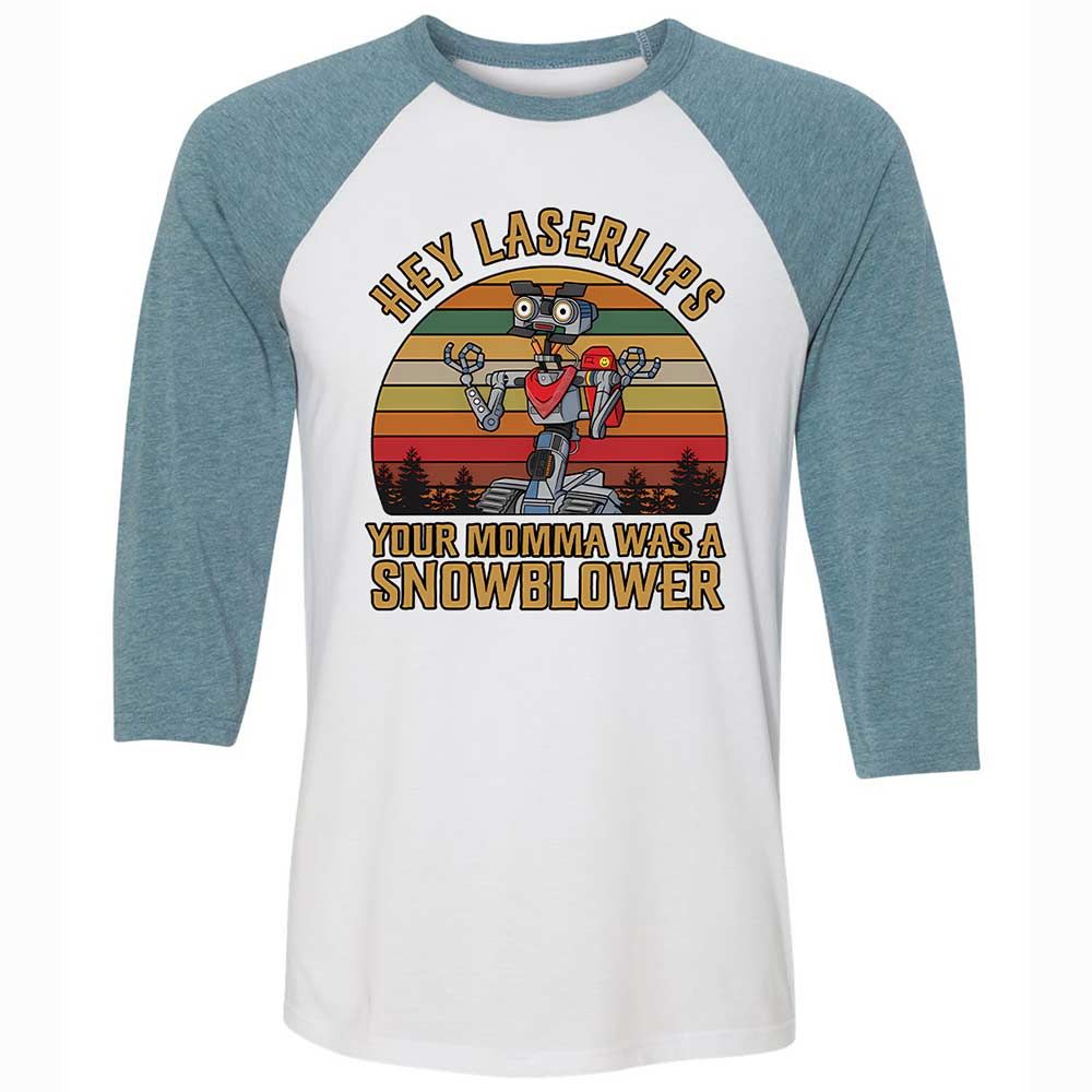 Unisex 3/4 Baseball Tee - LEGDN18G - White/Denim - 3