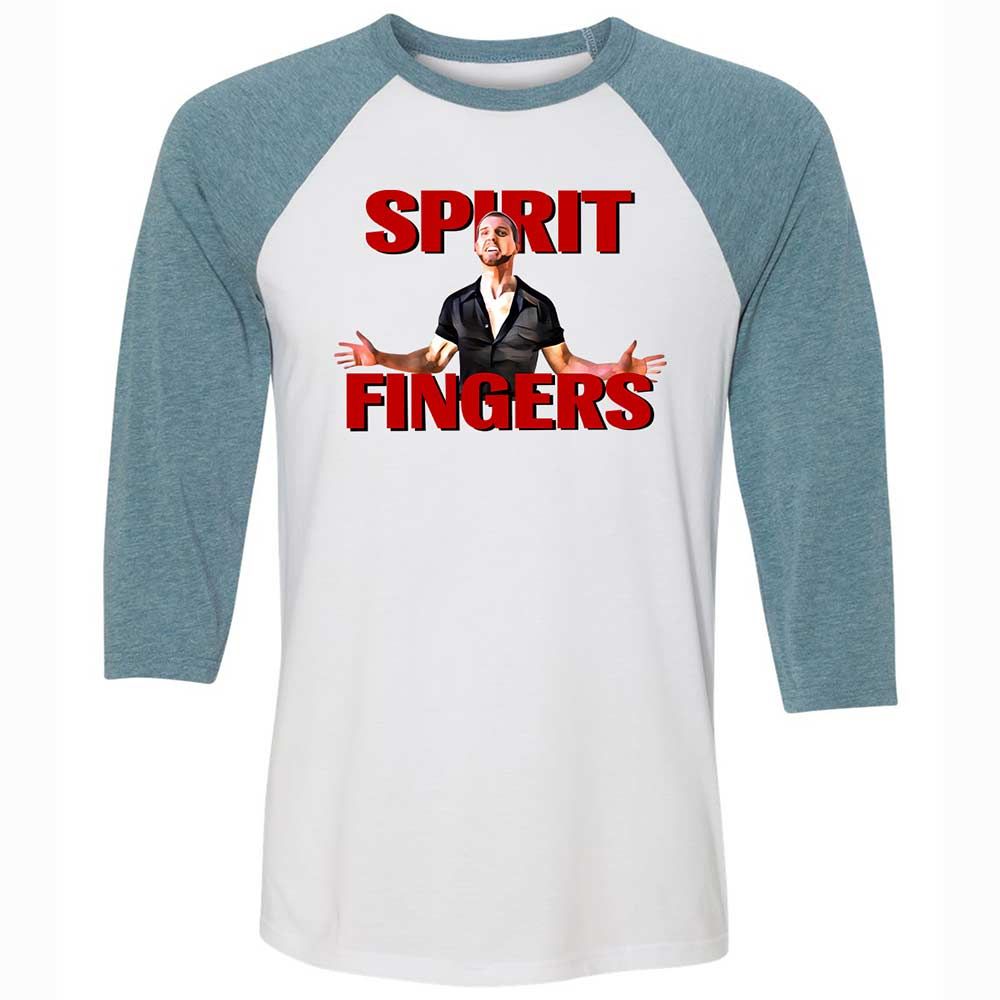 Unisex 3/4 Baseball Tee - D83NPH6Y - White/Denim - 3