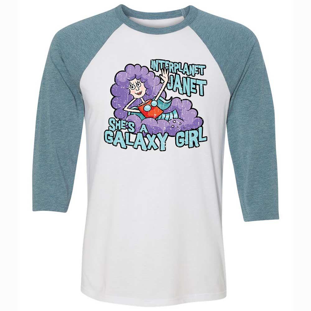 Unisex 3/4 Baseball Tee - U7WLUBC2 - White/Denim - 3