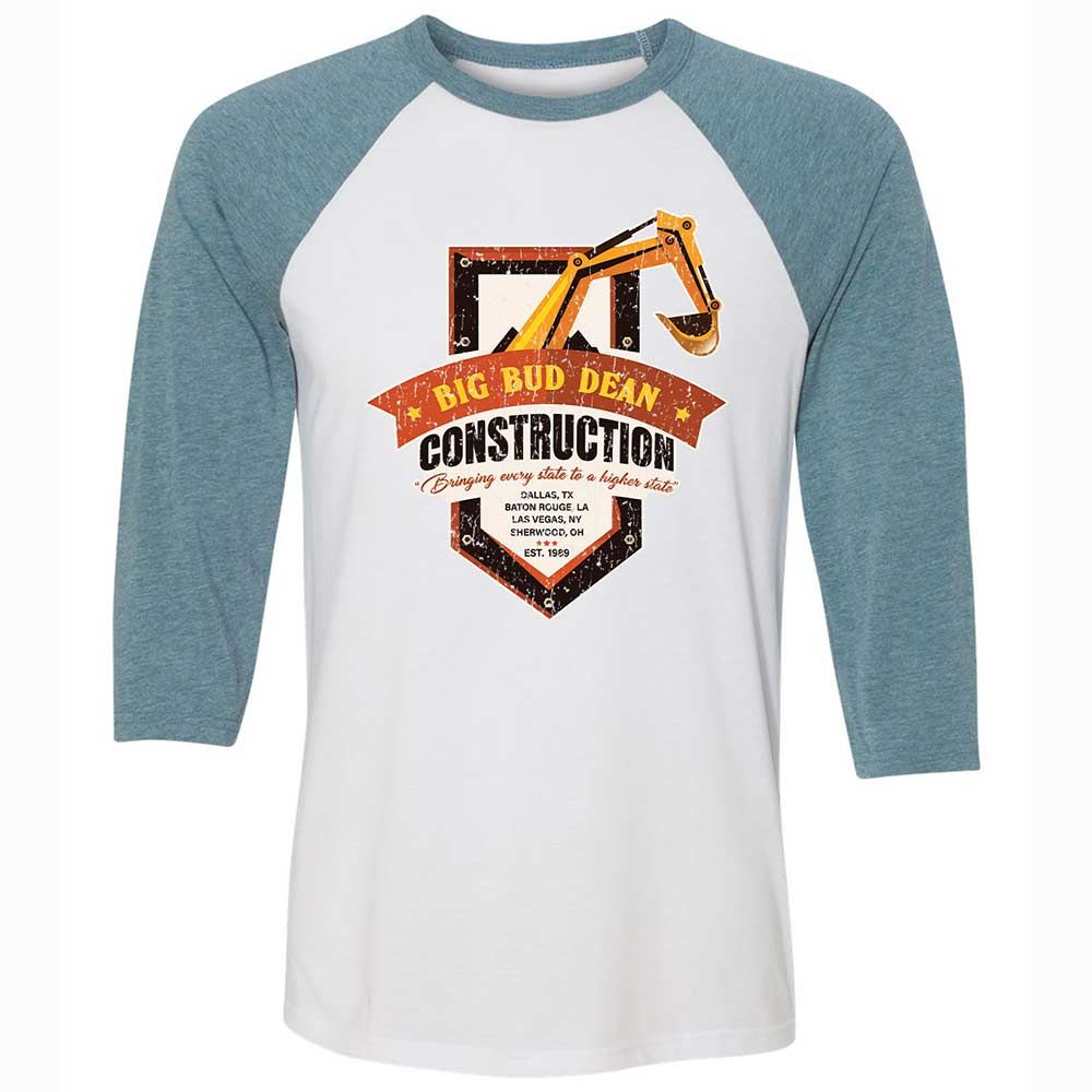 Unisex 3/4 Baseball Tee - AE3DNXRY - White/Denim - 3