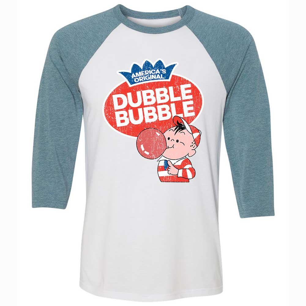 Unisex 3/4 Baseball Tee - 7KC9712Q - White/Denim - 3