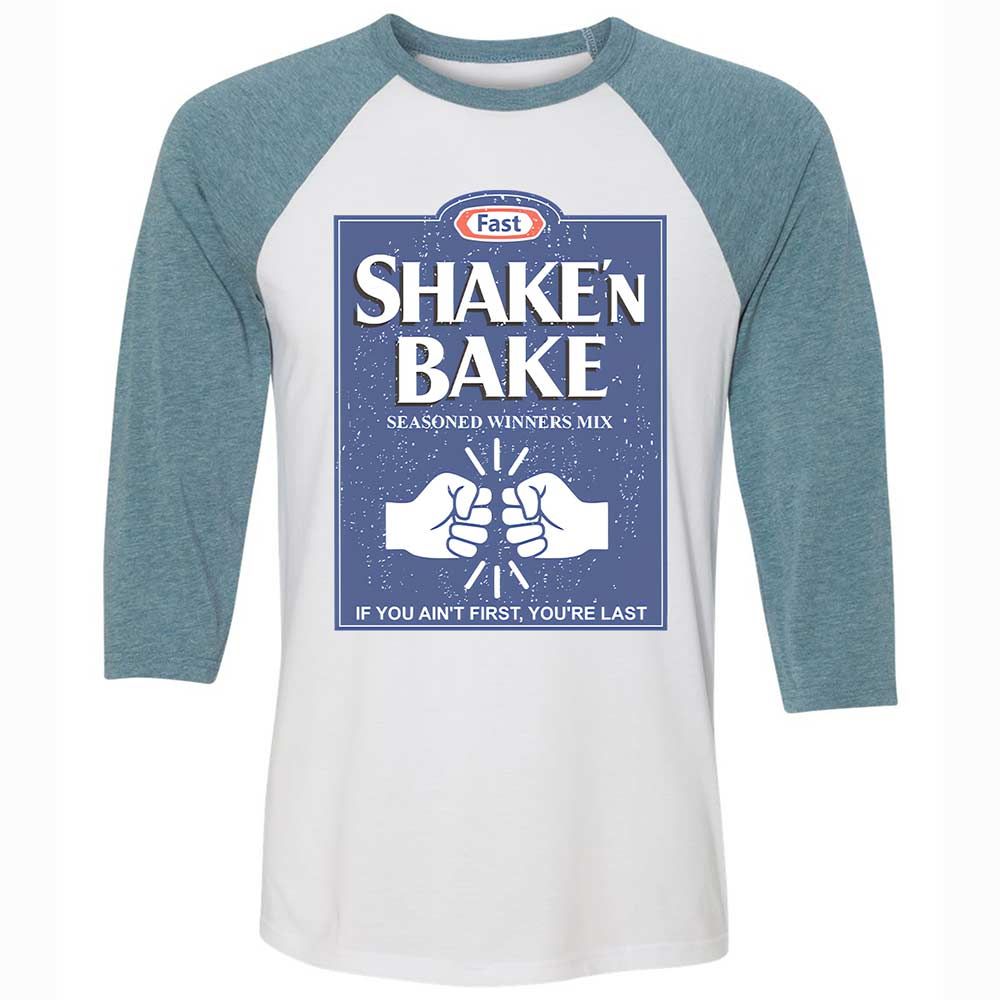 Unisex 3/4 Baseball Tee - AYGZNPYP - White/Denim - 3