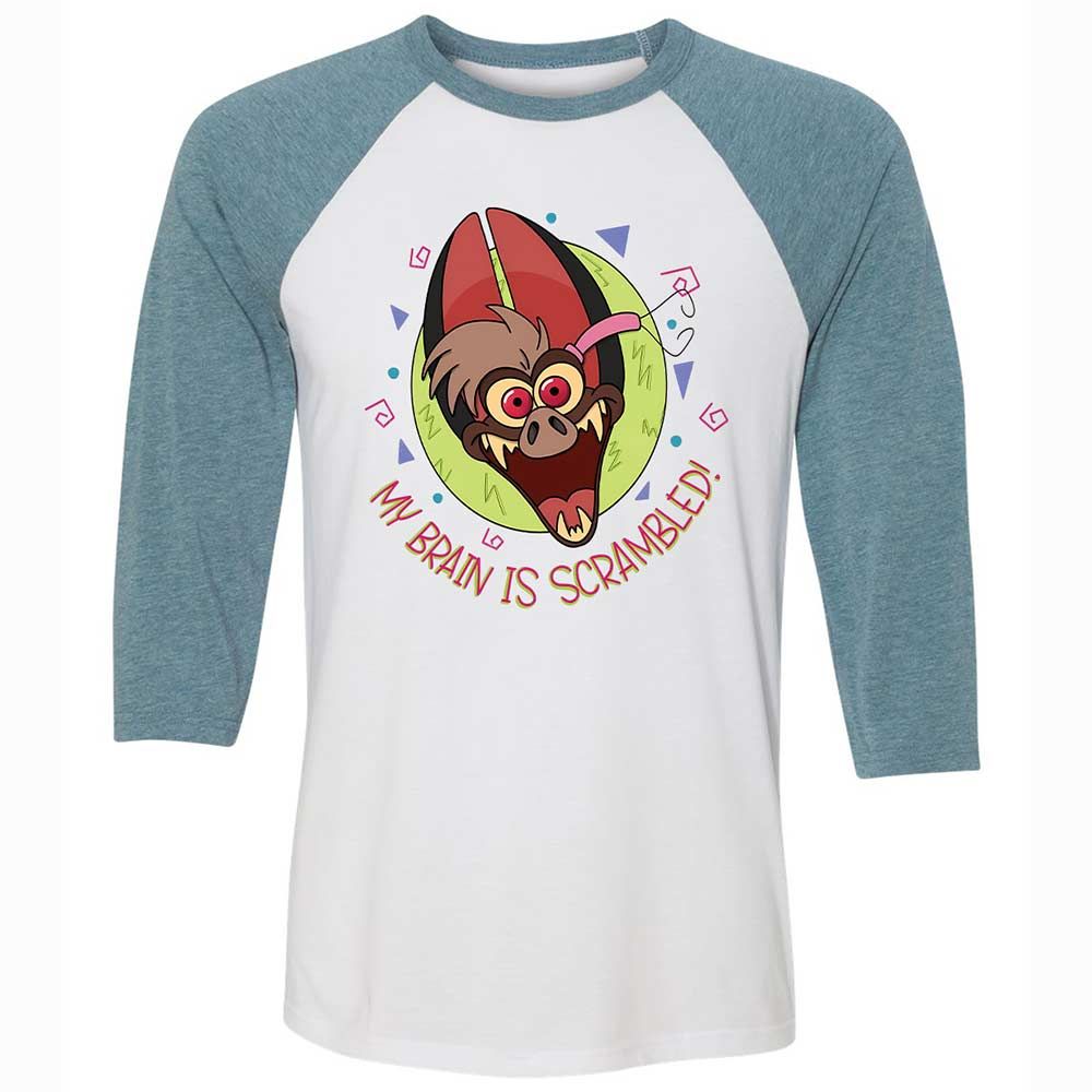 Unisex 3/4 Baseball Tee - 1RACZ4JZ - White/Denim - 3