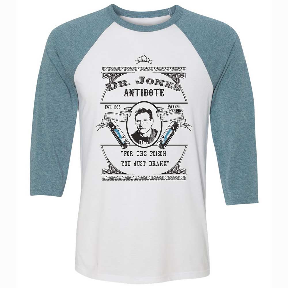 Unisex 3/4 Baseball Tee - 98W2K8HK - White/Denim - 3