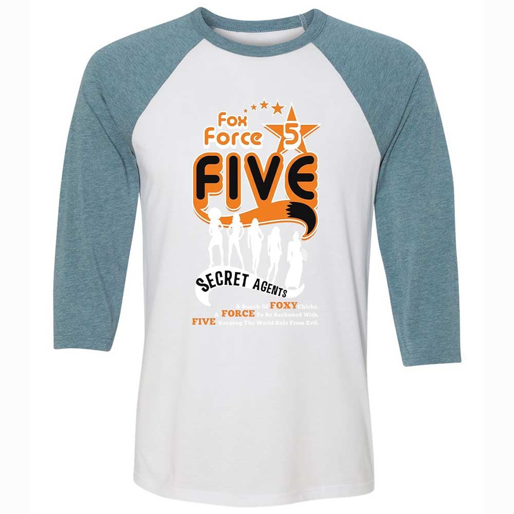 Unisex 3/4 Baseball Tee - 9MWFEVD2 - White/Denim - 3