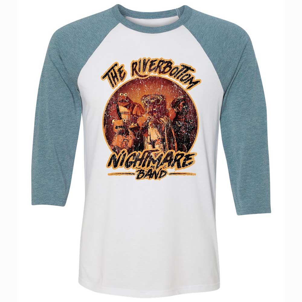 Unisex 3/4 Baseball Tee - LTHAWDD1 - White/Denim - 3