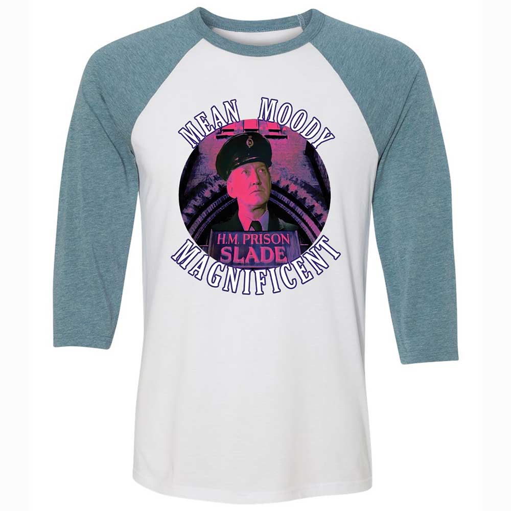 Unisex 3/4 Baseball Tee - R4BRZY4R - White/Denim - 3