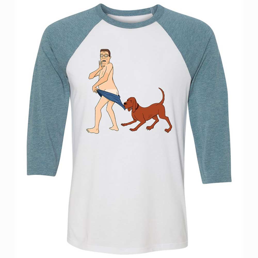 Unisex 3/4 Baseball Tee - DJU3S1E9 - White/Denim - 3