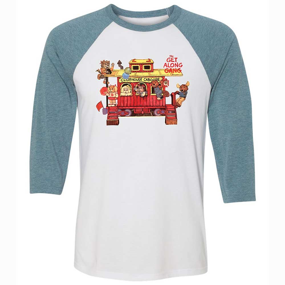 Unisex 3/4 Baseball Tee - W65BVL3G - White/Denim - 3
