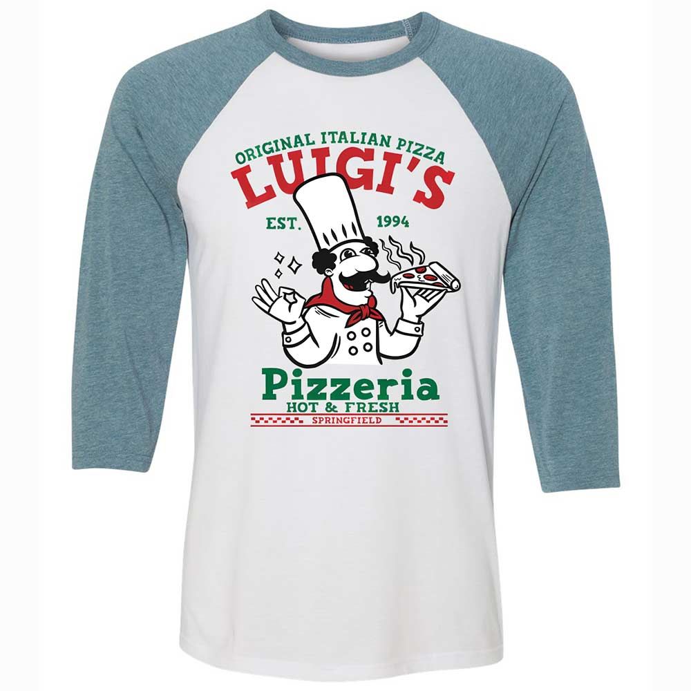 Unisex 3/4 Baseball Tee - WJ264AFE - White/Denim - 3